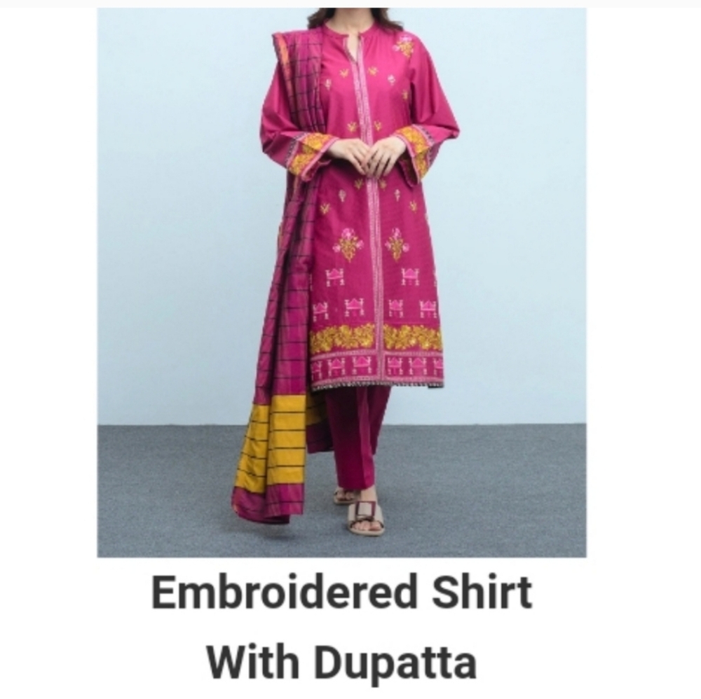 Pakistani embroidered 2 piece kameez dupatta FINAL PRICE - Picture 1 of 8